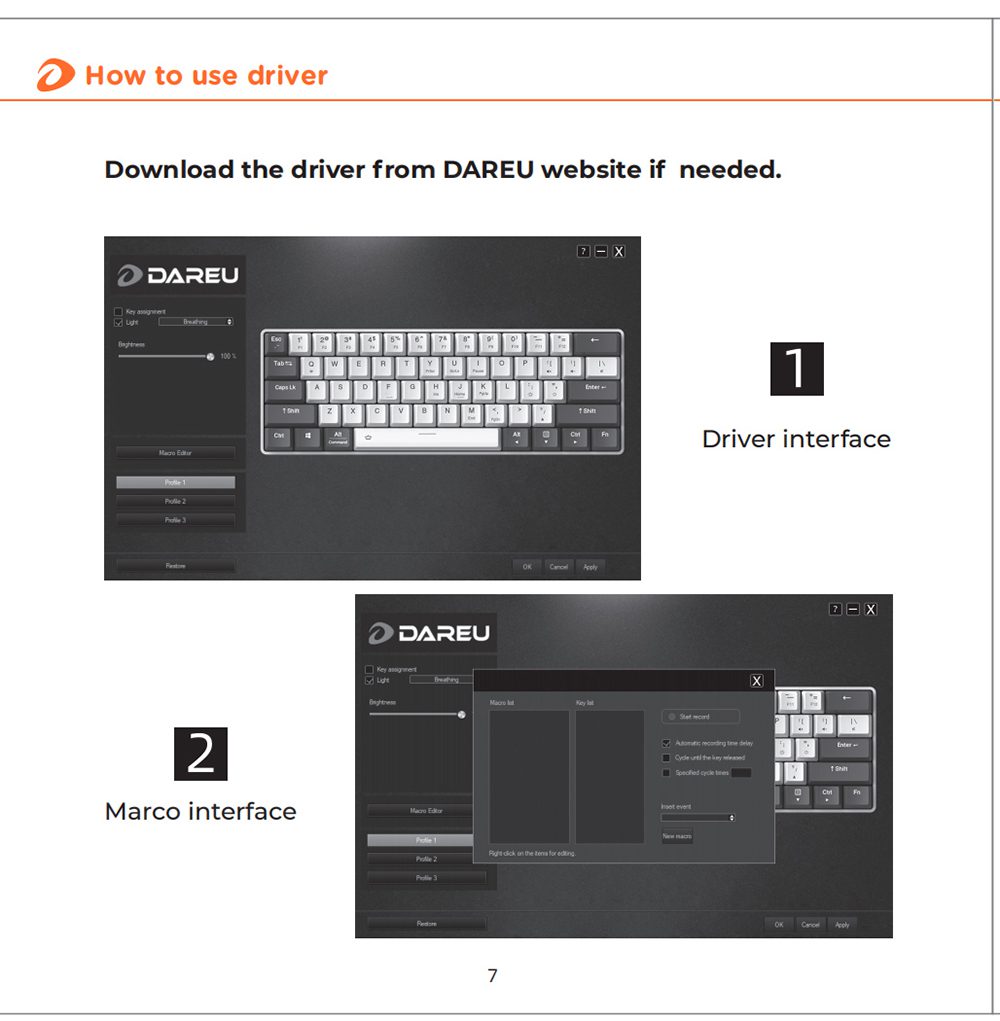 DAREU 60% Mini Mechanical Keyboard Portable 61 Keys Dual-mode Bluetooth Wireless Wired PBT Keycaps Magnetic Tripod Gaming KB
