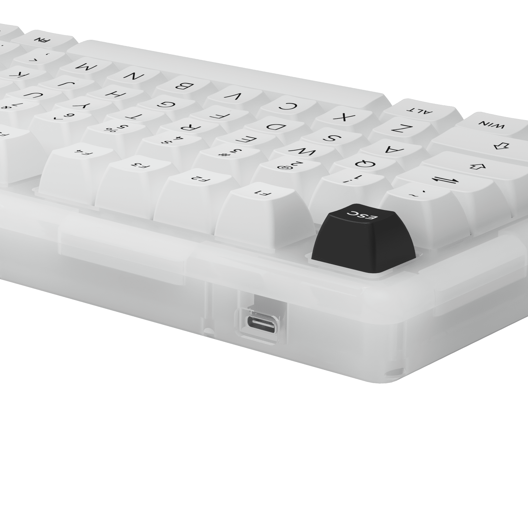 AKKO ACR75 PRO 81 Keys Gasket Mount Hot Swappable Wired Mechanical Keyboard Aluminum/PC Plate Poron/EVA Foam Acrylic CNC Case
