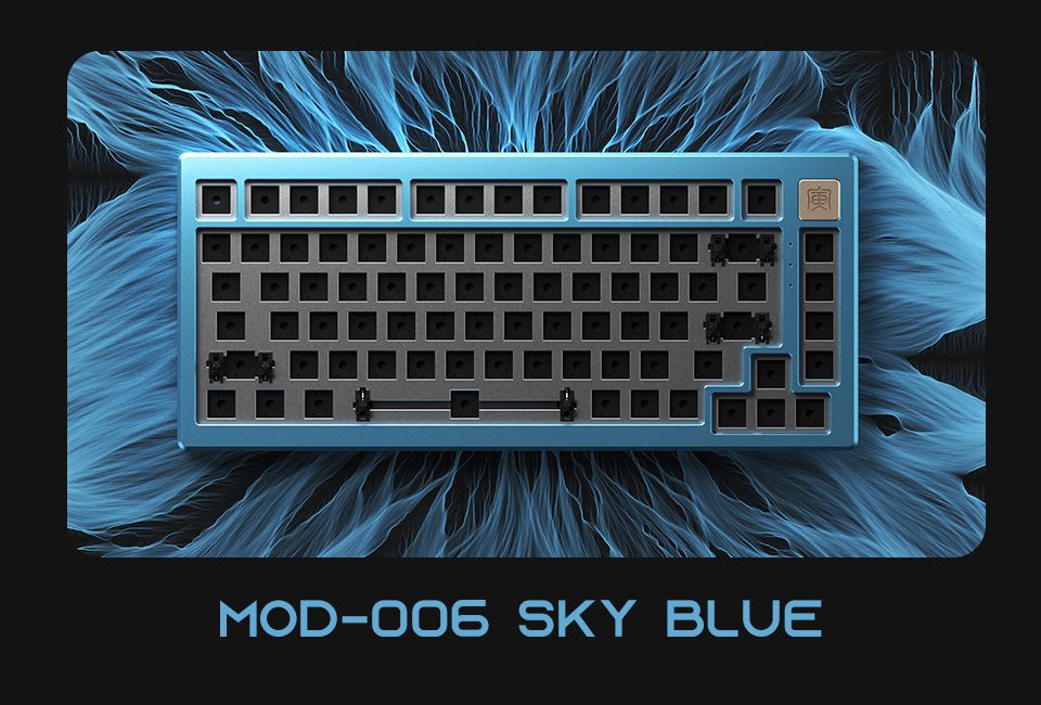 Akko MOD006 RGB Hot Swap DIY Kit Gasket Mount with 82-Key Layout Wired Mechanical Keyboard Gaming CNC Case