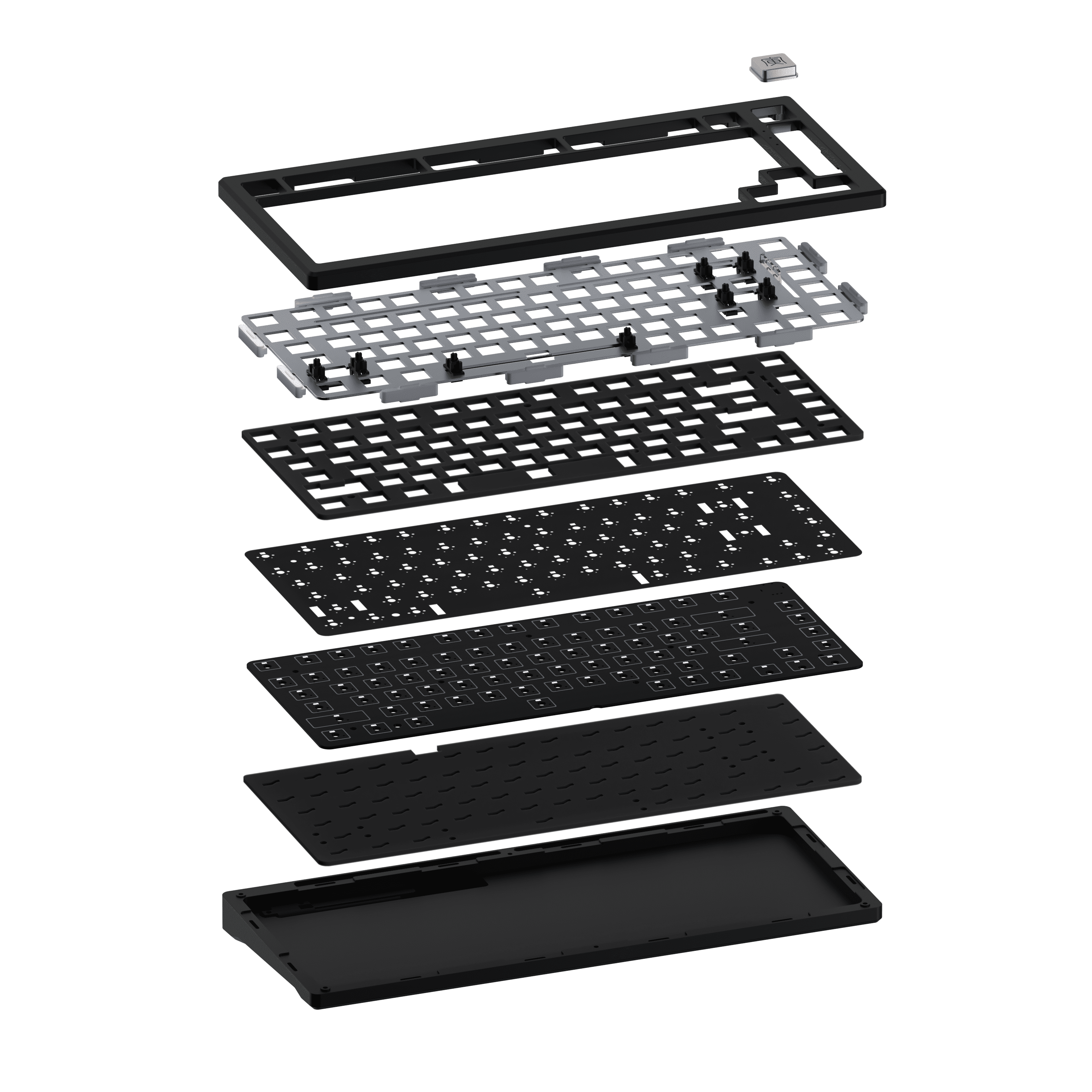 Akko MOD006 RGB Hot Swap DIY Kit Gasket Mount with 82-Key Layout Wired Mechanical Keyboard Gaming CNC Case