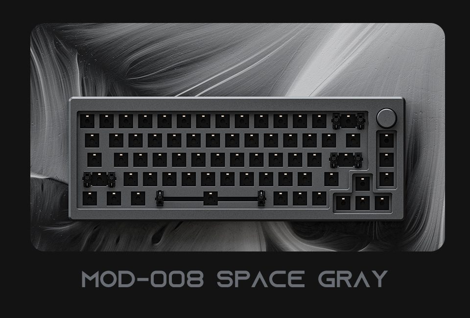 Akko MOD 008 RGB Hot-swappable Wired Mechanical Keyboard DIY Kit with Gasket Mount Structure