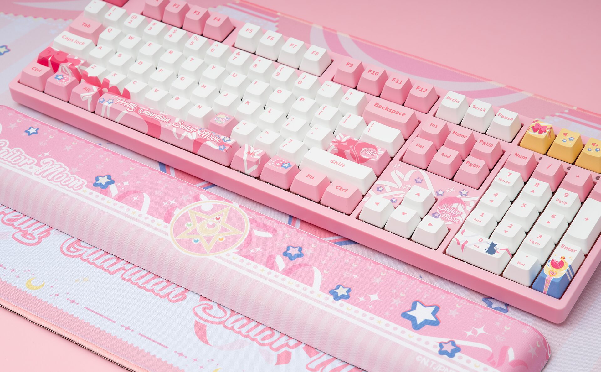 Akko 5108S Sailor Moon Crystall Full-Size Wired Hot-Swap Mechanical Gaming Keyboard RGB Backlit 108-key JDA PBT Dye-Sub Keycaps
