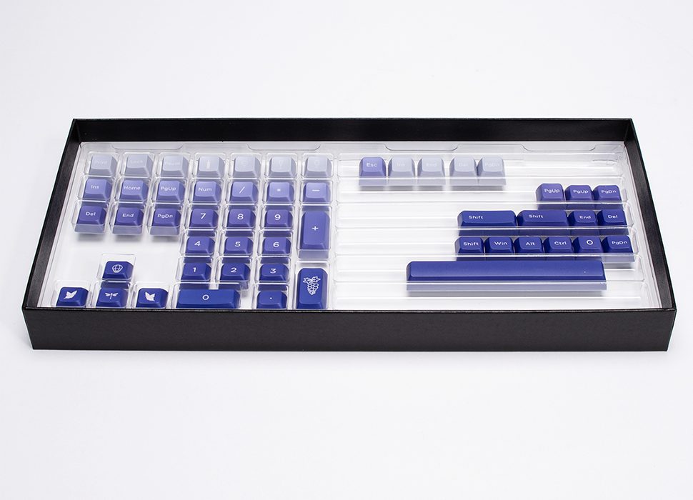 Akko Provence Keycap Set 127-key PBT Dye-Sublimation JDA Profile Mechanical Keyboard Keycaps for Custom DIY Replacement Key Cap