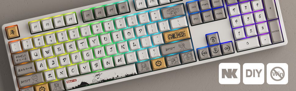 Akko 5108S One Piec Calligraphy RGB Backlit Full-Size Mechanical Gaming Keyboard Wired 108-key OSA Profile PBT Dye-Sub Keycaps