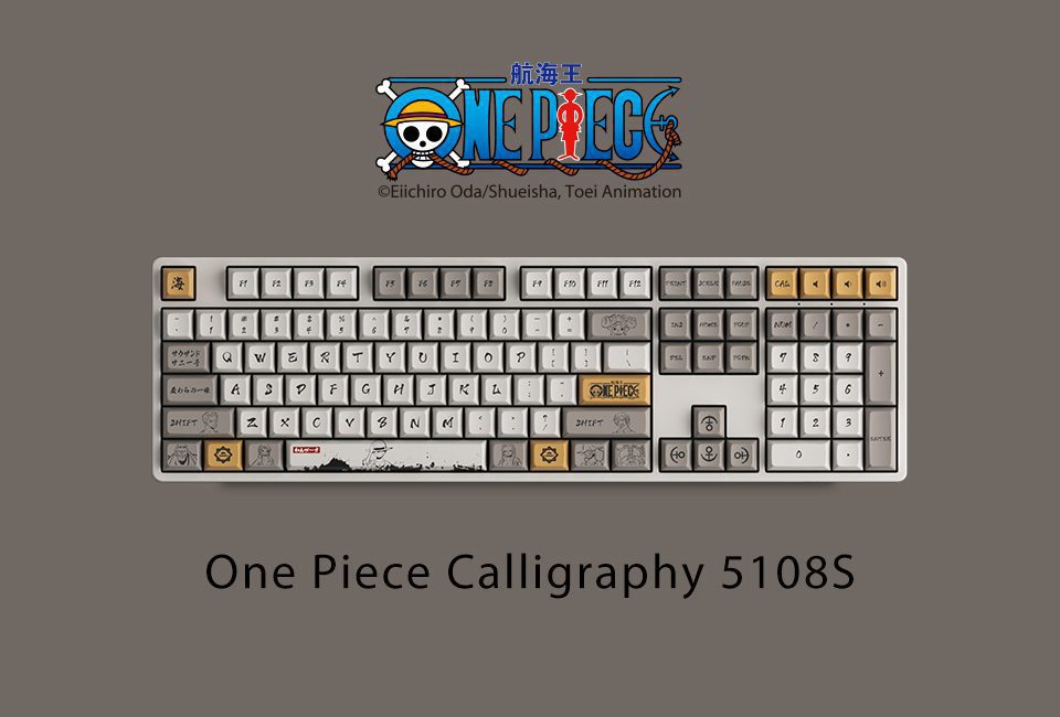 Akko 5108S One Piec Calligraphy RGB Backlit Full-Size Mechanical Gaming Keyboard Wired 108-key OSA Profile PBT Dye-Sub Keycaps