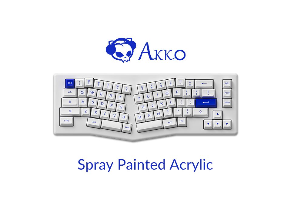 Akko ACR Pro Alice Plus 75 68 RGB Hot-Swap Mechanical Keyboard Wired Arrow Keys Gasket-mounted Acrylic Board with ASA PBT Keycap