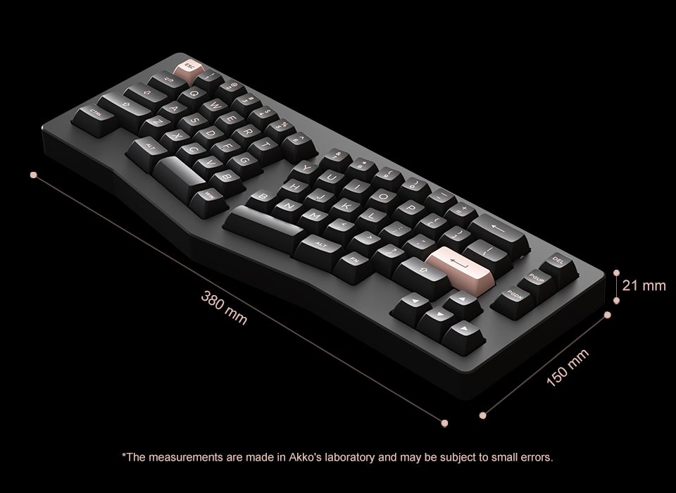 Akko ACR Pro Alice Plus 75 68 RGB Hot-Swap Mechanical Keyboard Wired Arrow Keys Gasket-mounted Acrylic Board with ASA PBT Keycap