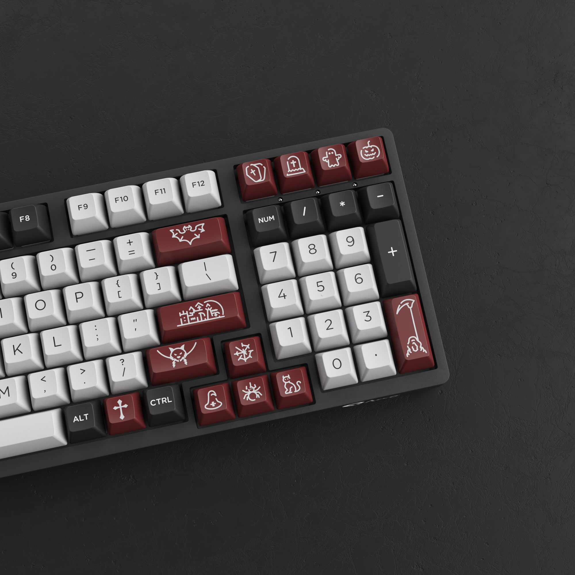 Akko 3098S Dracula Castle RGB Backlit Hot-Swap Mechanical Gaming Keyboard Wired 98-Key with PBT Double-shot ASA Profile Keycaps