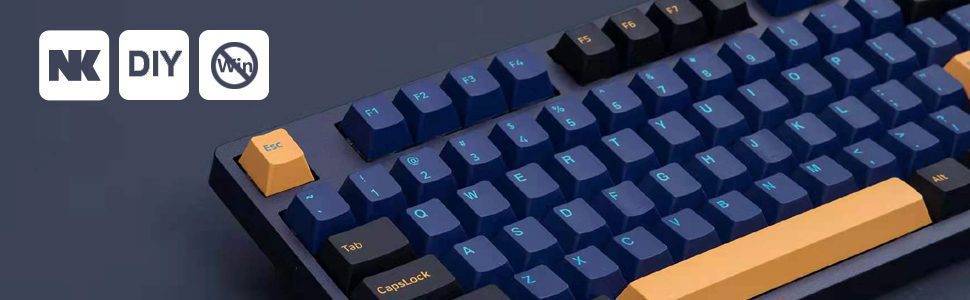 Akko 3087DS Horizon Mechanical Gaming Keyboard Wired 87-Key TKL with Cherry Profile PBT Double Shot Keycaps N-key Rollover