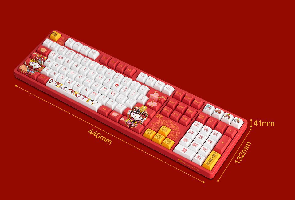 Akko 5108S Peking Opera (B) RGB Backlit Full-Size Mechanical Gaming Keyboard Wired 108-key JDA Profile PBT Dye-Sub Keycaps