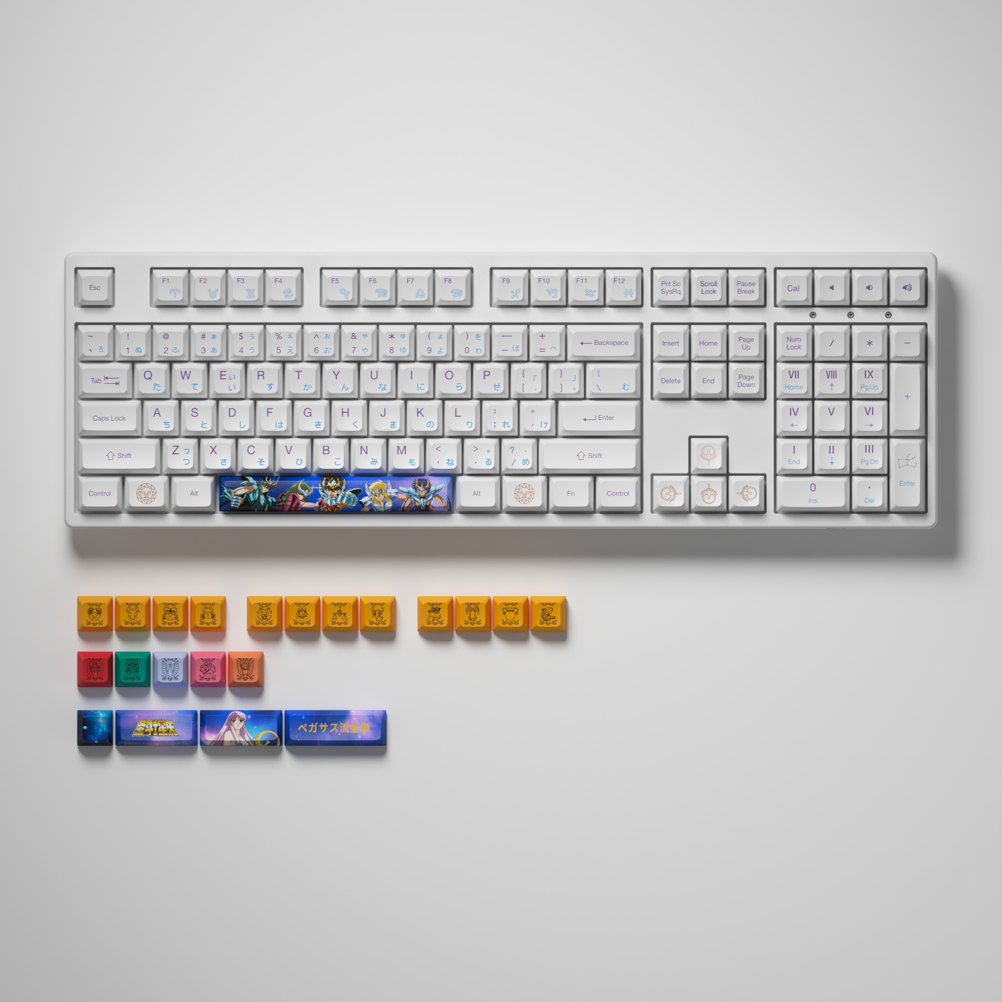 Akko 3108 V2 Saint Seiyaa Full-Size Wired Mechanical Gaming Keyboard 108-key with JDA profile PBT Dye-Sublimation Keycaps