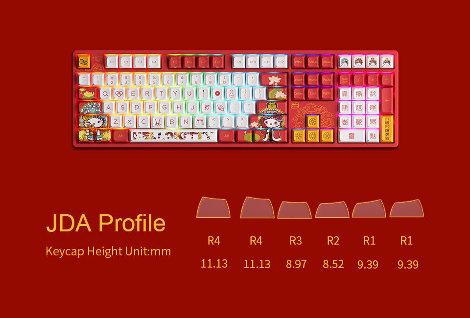 Akko 5108S Peking Opera (A) RGB Backlit Full-Size Mechanical Gaming Keyboard Wired 108-key JDA Profile PBT Dye-Sub Keycaps