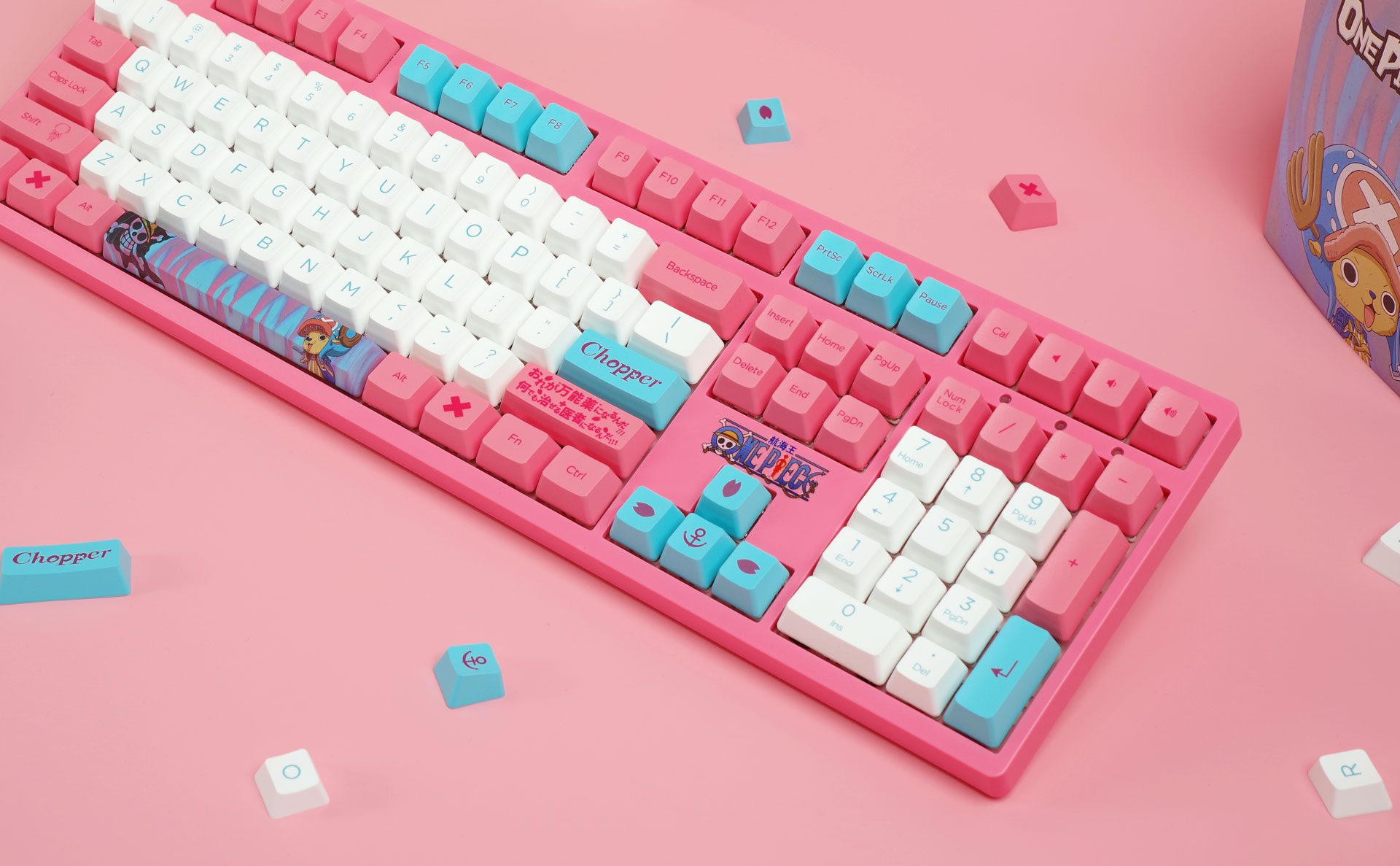 Akko 3108 V2 One Piec Choppe Full-Size Mechanical Gaming Keyboard Wired 108-key with OEM profile PBT Dye-Sublimation Keycaps