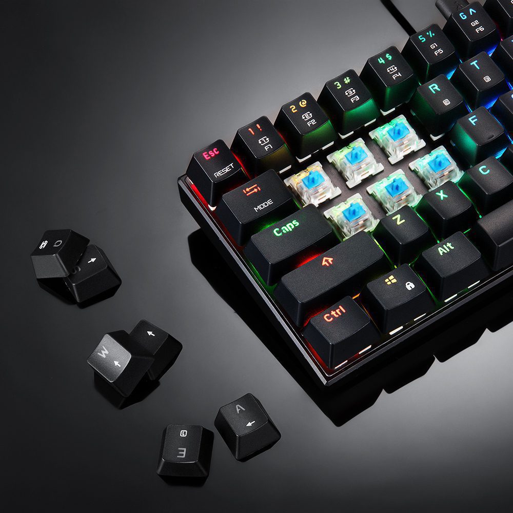 MOTOSPEED CK61 Gaming Mechanical Keyboard RGB Keyboard with Blue Red Switch Speed All Anti-ghost Keys For PC Computer Gaming