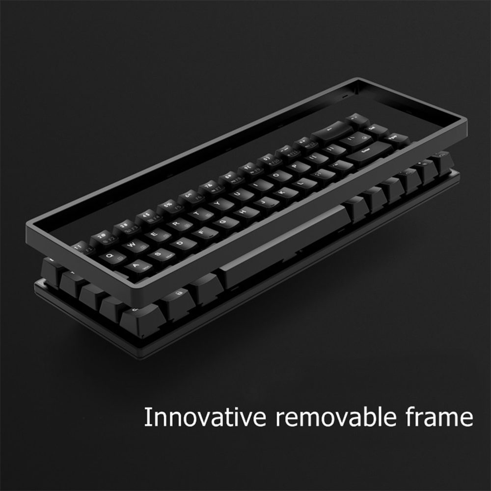 RK ROYAL KLUDGE RKG68 2.4G Wireless Bluetooth 65% Mechanical Keyboard RGB Backlit 68 Keys Hot Swappable Tri-mode Gaming Keyboard