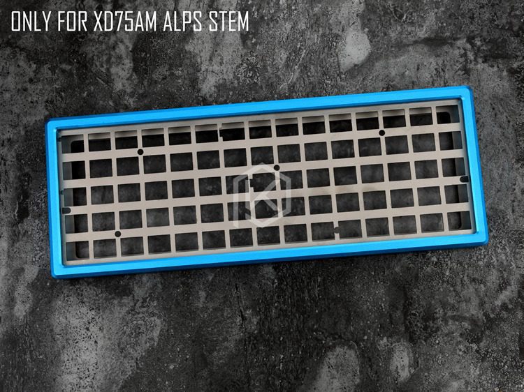 xd75 Anodized Aluminium case for alps matias  xd75am 60% custom keyboard acrylic panels acrylic diffuser  gh60 xd64 xd60 60%
