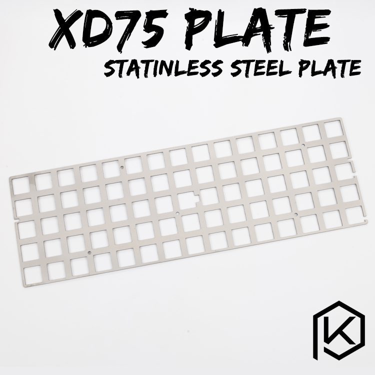 stainless steel bent case for xd75 re 60% custom keyboard enclosed case upper and lower case