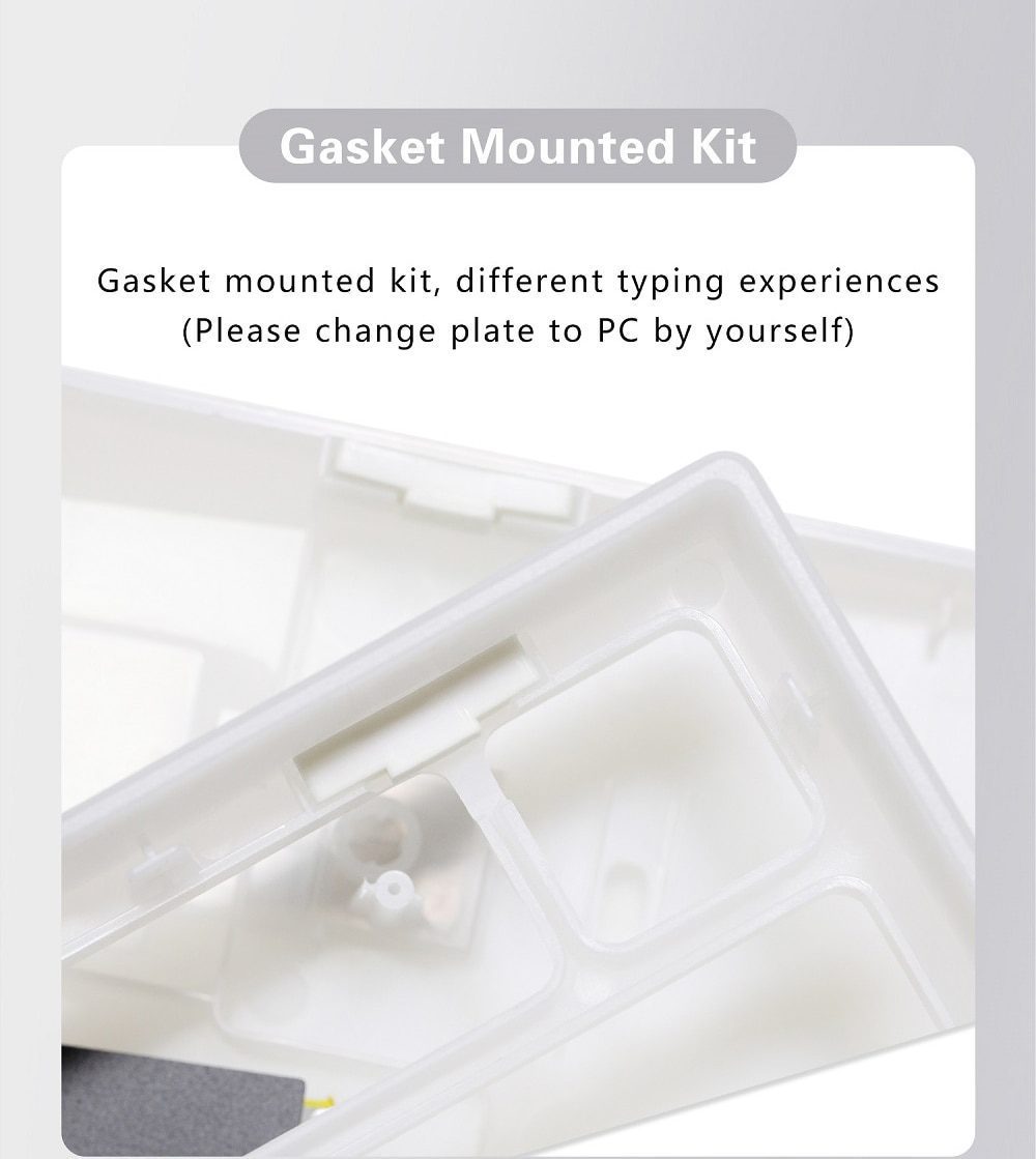 Feker IK75 Pro 3 Mode Wireless 75% Gasket Mechanical Keyboard kit Black Blue hot swappable lighting effects RGB led 2.4G BT