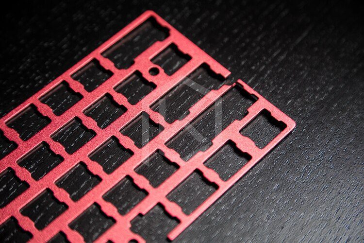 60% Aluminum Mechanical Keyboard Plate support Gh60 poker1/2/3 silver red gold purple black color