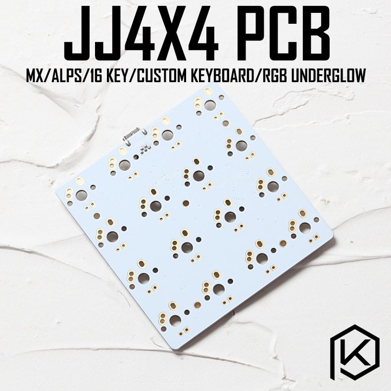 jj4x4 jj4X4 16 keys Custom Mechanical Keyboard  PCB programmed numpad layouts bface firmware with rgb bottom underglow alps mx