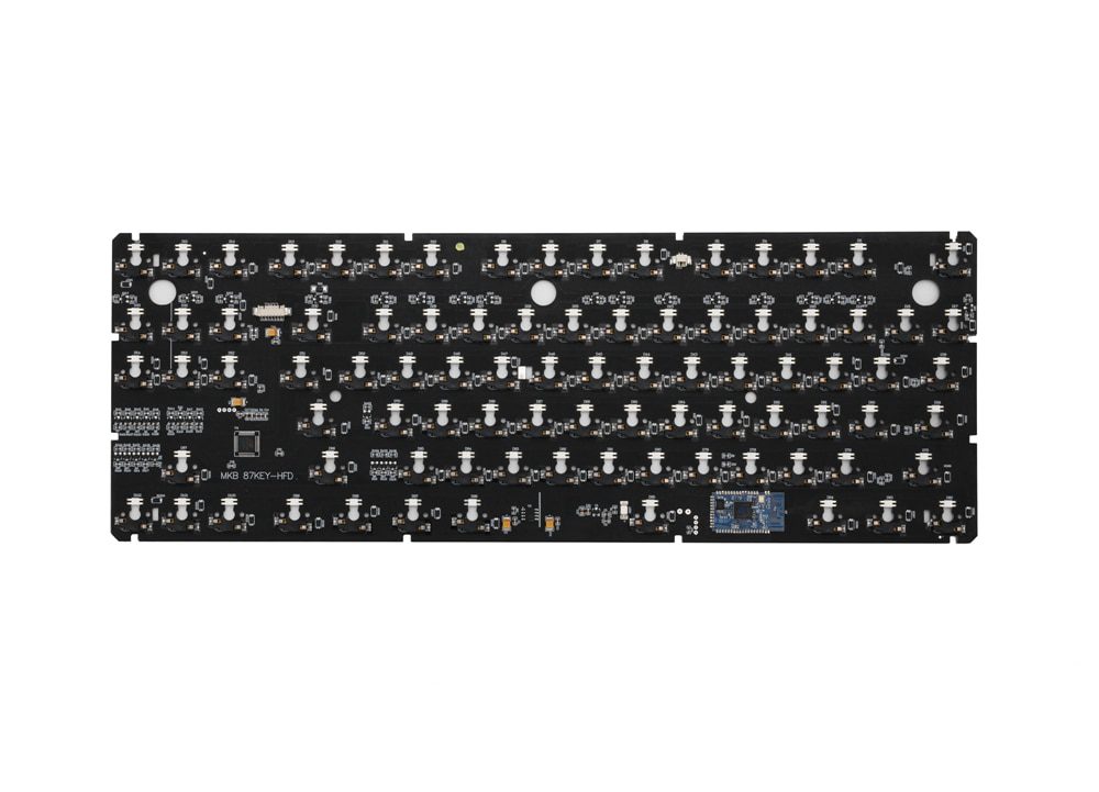 80% MKB87 TKL 87 key dual mode bluetooth Mechanical Keyboard kit led type c hot swappable switch lighting effects RGB switch