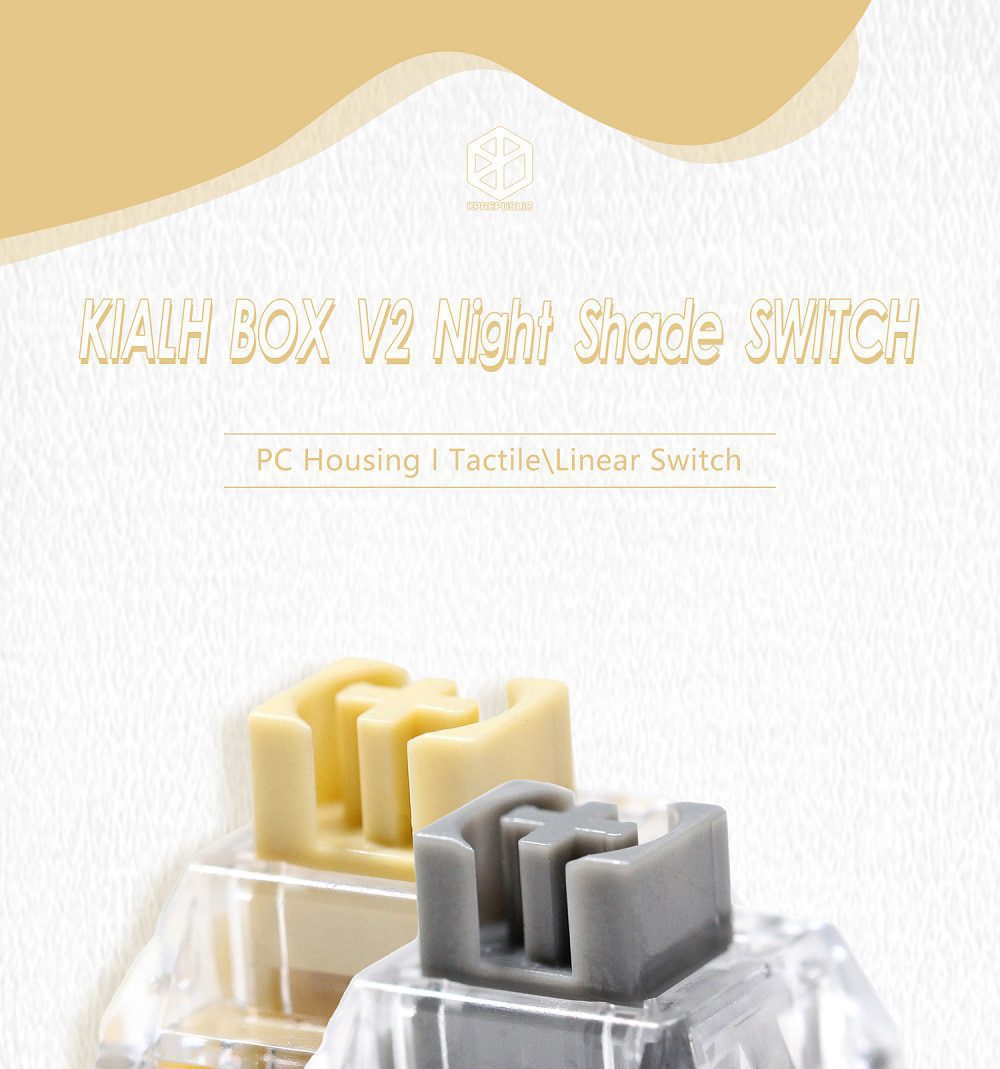 Kailh Midnight  Switch RGB SMD Linear Tactile 50g Switches For Mechanical keyboard mx stem 5pin Beige Grey White