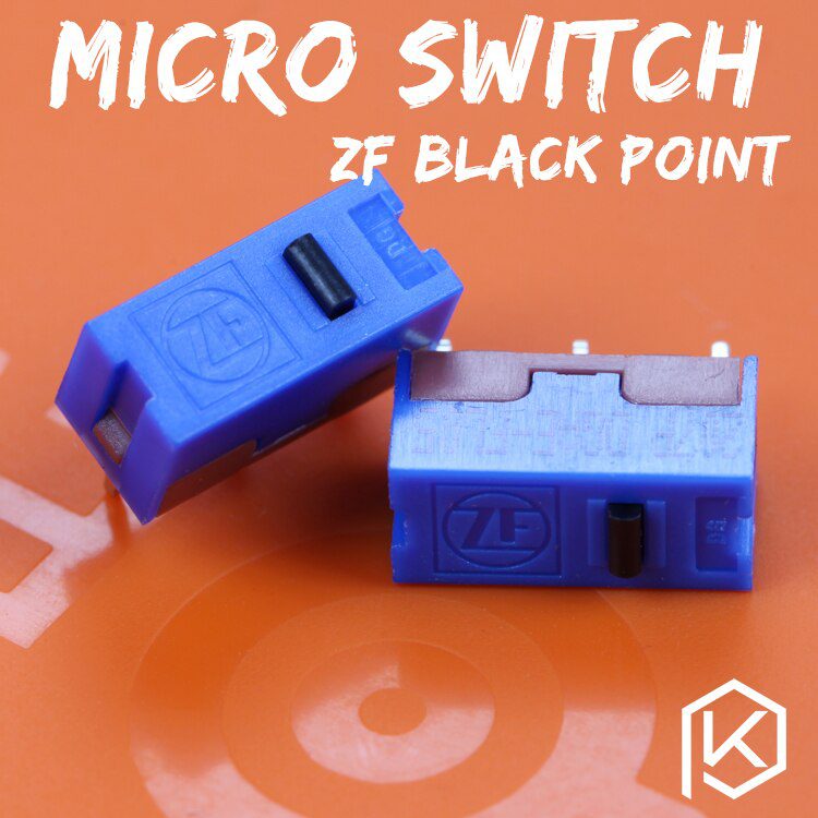 zf 5pcs Free shiping black point Micro Switch Microswitch for Mouse service life 500W gaming micro switch DGAE-FL05
