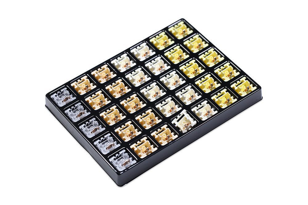 TECSEE Ice Cream Linear DIY Switch 5pin RGB SMD 62g 58g mx switch for mechanical keyboard 60m Nylon UPE POM HPE PME PC
