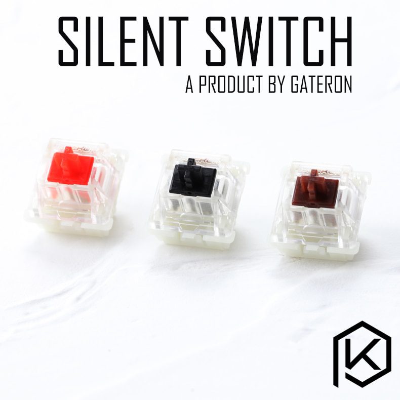 Gateron Aqua Zilent V2 Switch Tactile 62g 67g 5pin SMD RGB mx stem switch for mechanical keyboard Cyan Blue Colorway