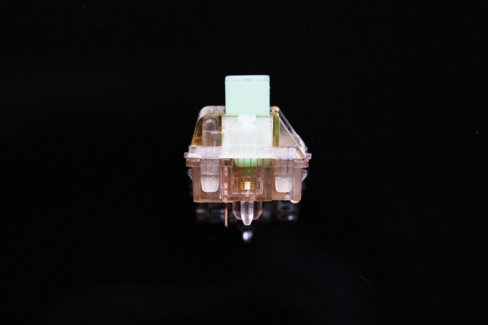 Gateron kangaroo Switch RGB Tactile 59g 63g Switches For Mechanical keyboard mx stem 5pin orange transparent body green