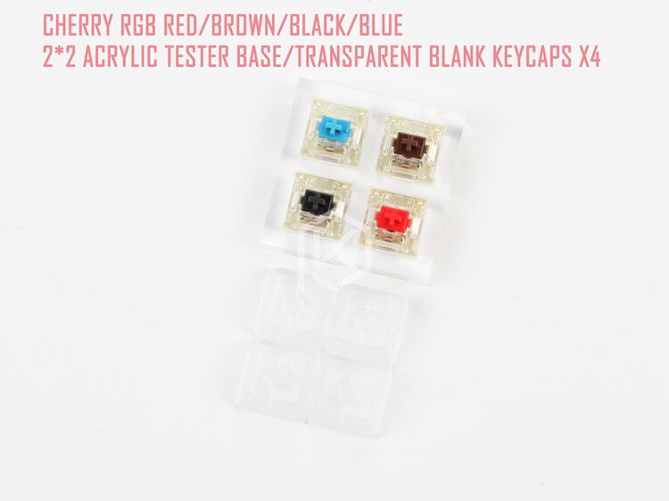 acrylic Switch Tester 2X2 3X3 clear housing for cherry blue red black brown silent red speed silver rgb switches Aluminium