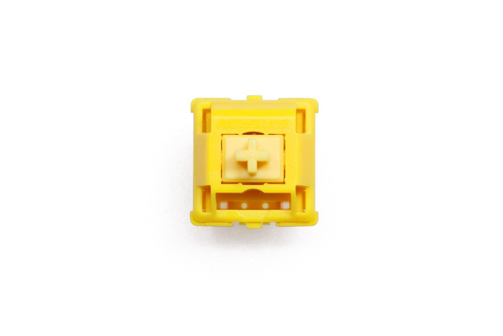 Gateron CAP Gold V2 Switch Extras 5pin RGB Linear 63g mx stem switch for mechanical keyboard 50m Gold Yellow
