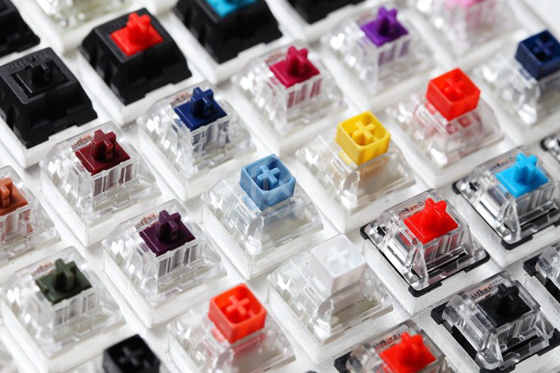 81 switch switches tester with acrylic base blank keycaps for mechanical keyboard cherry kailh gateron outemu ice greetech box