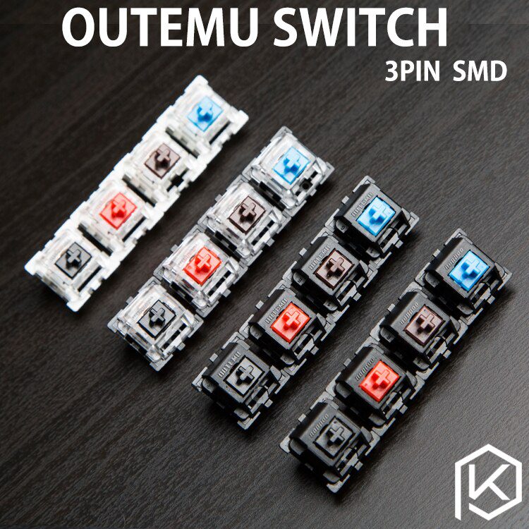 OTM otm outemu switch 3pin blue red black brown for custom mechnical keyboard xd64 xd60 eepw84 gh60 tada68 rgb 87 104 zz96