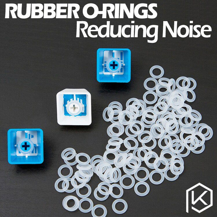 Cherry MX Rubber O-Rings 120Pcs Switch Dampeners Dark Black Clear Red Blue Cherry MX Keyboard Dampers Keycap O Ring Replace Part