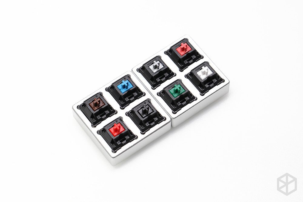 switch tester with aluminum base cherry kailh outemu ttc ysa greetech otm red blue brown black green orange rgb pro speed heavy