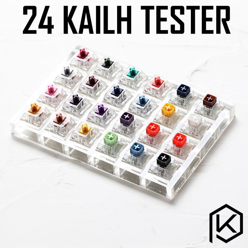 switch tester with aluminum base cherry kailh outemu ttc ysa greetech otm red blue brown black green orange rgb pro speed heavy
