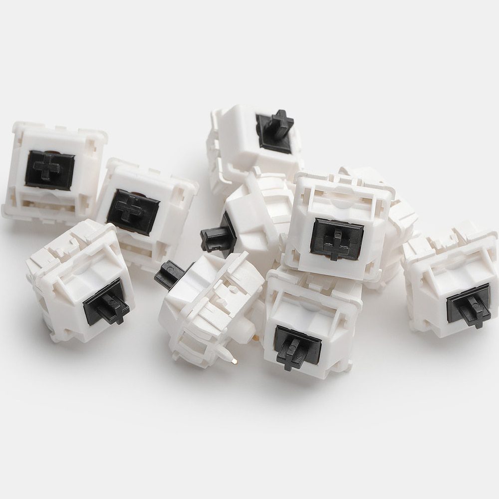 Huano Silver Switch RGB SMD Linear 60g Switches For Mechanical keyboard mx stem 3pin silver clear