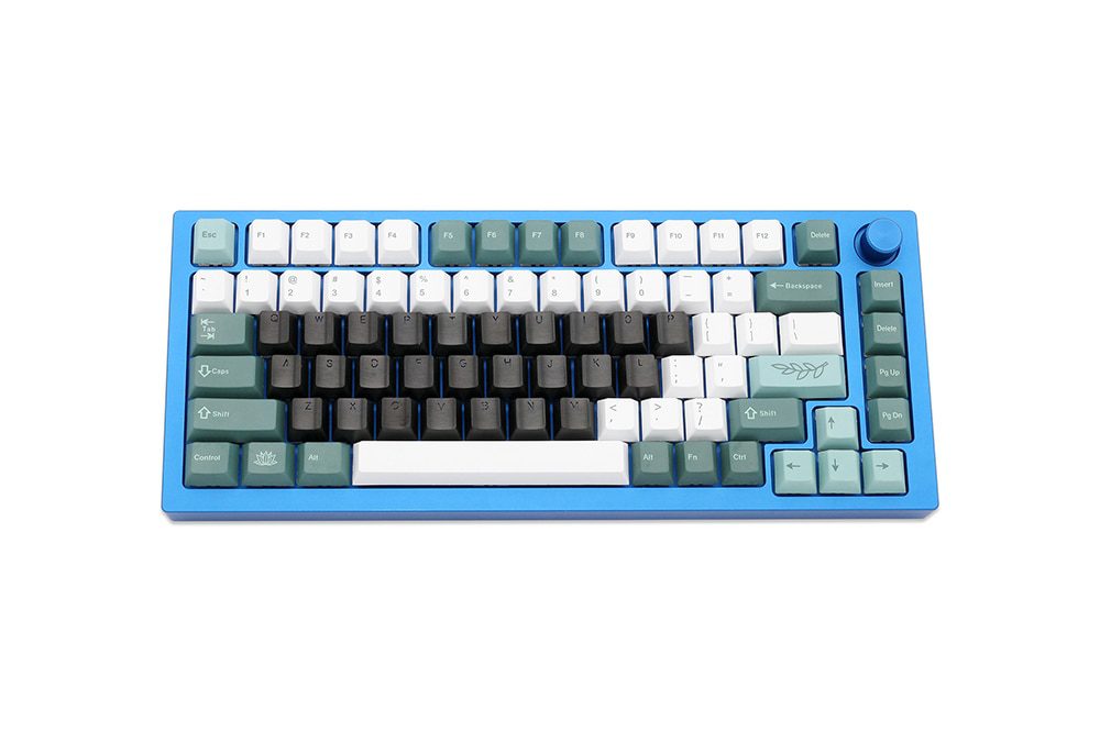 Teamwolf stainless steel MX Metal Keycap for keyboard Alpha 26 key light through back lit Black Blue Gold gradient
