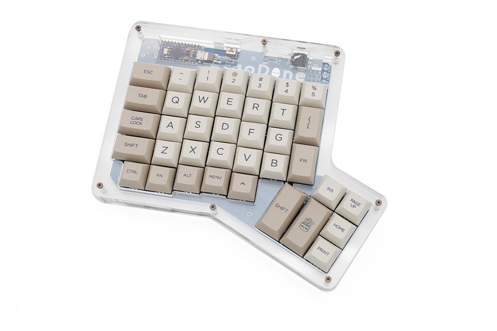 dsa ergodox ergo pbt dye subbed keycaps for custom mechanical keyboards Infinity ErgoDox Ergonomic Keyboard keycaps beige grey
