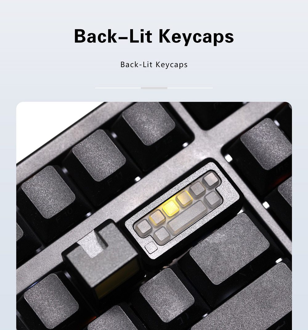 Cary X F0T1 Novelty VE+C11 Keycap Aluminium PC White Black Backlit for Mechanical keyboard ESC R1 1u 2u MX Stem Retro Look
