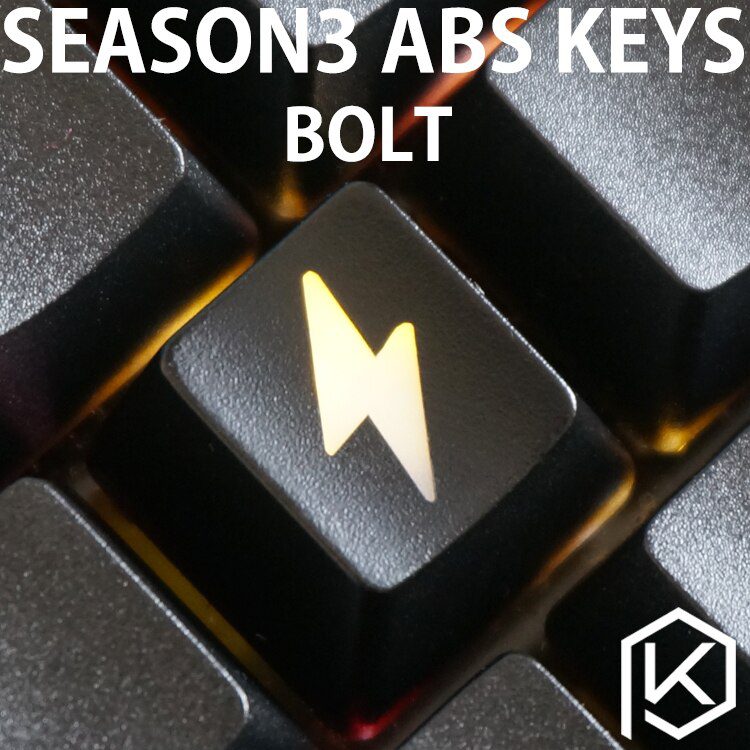 Novelty Shine Through Keycaps ABS Etched, Shine-Through bolt black red custom mechanical keyboards light oem profile