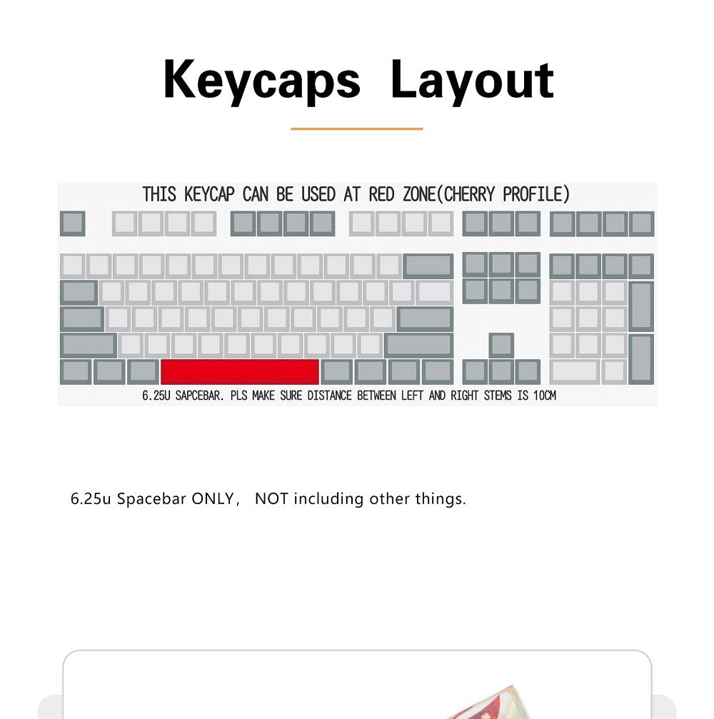 Allover dye subbed Keycap Novelty 6.25u spacebar pbt for keyboard Makise Kurisu Korosensei Emilia Kafuu Chino Tokisaki Kurumi