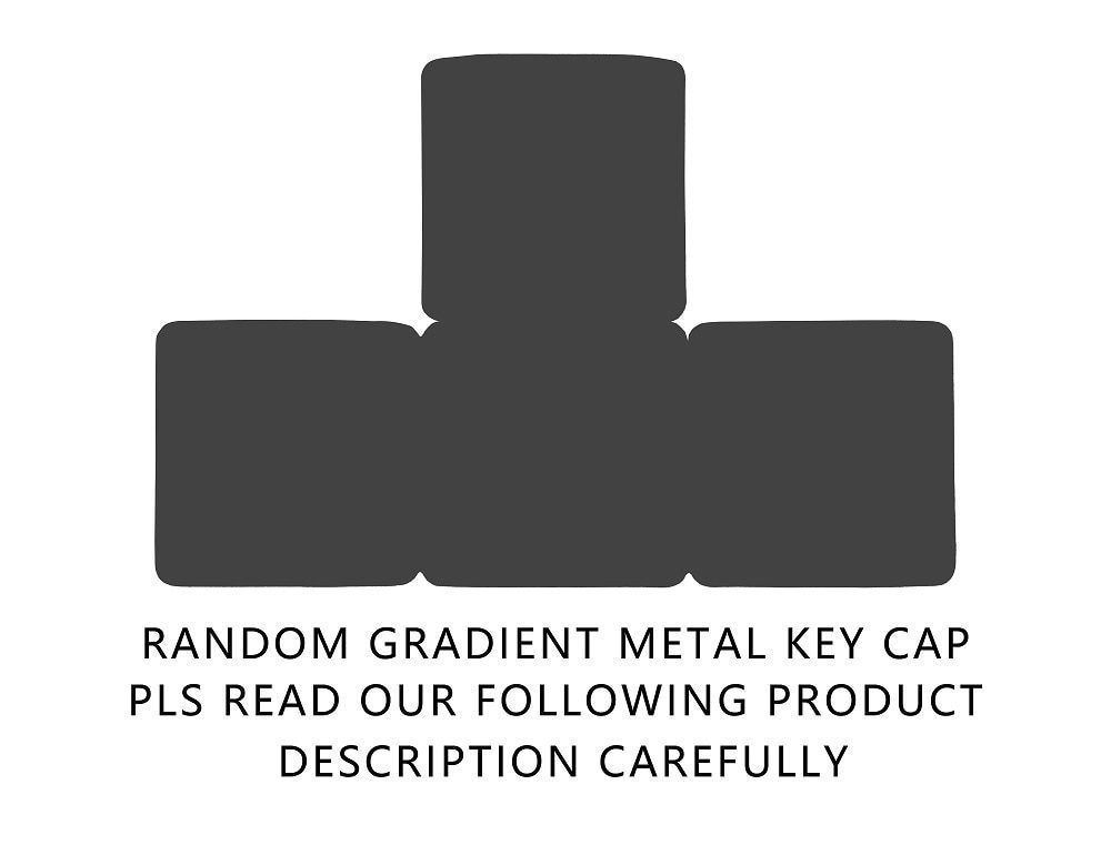 Teamwolf stainless steel MX Metal Keycap for keyboard gaming key Arrow Key R4 light through back lit Black Blue Gold gradient