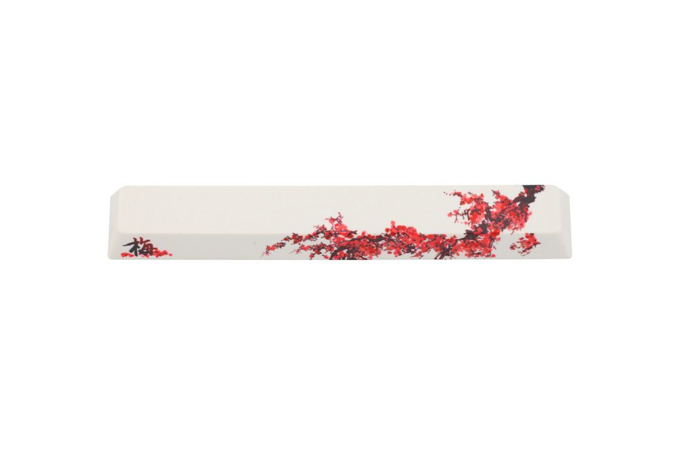 mstone Novelty allover dye sub Keycap spacebar mechanical keyboard 6.25u Plum Orchid Bamboo Bird cherry profile chrysanthemum