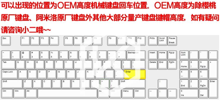 Novelty Shine Through Keycaps ABS Etched, light,Shine-Through help me! enter oem profile red black
