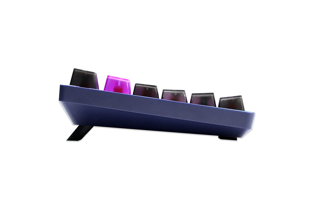 Taihao Purple Boom Translucent Cubic ABS Type Doubleshot Keycap for mechanical keyboard color of Purple Red Colorway All in One