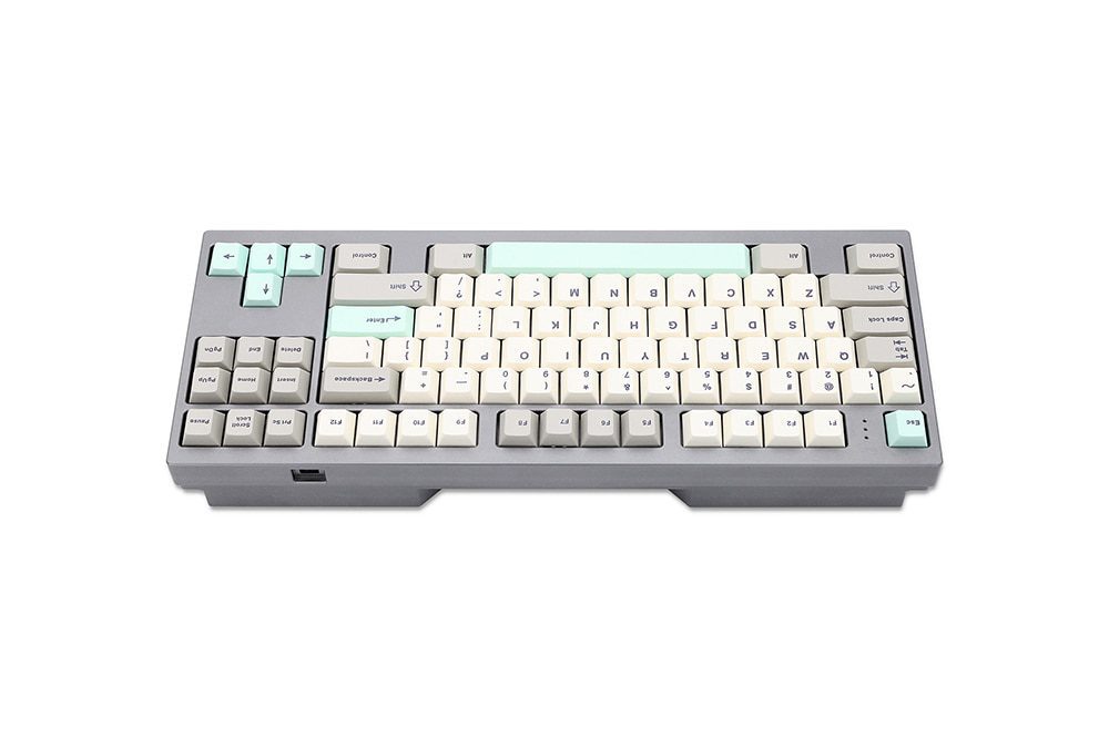 WM Elegant Grey Dye Sub Keycap Thick PBT Cherry Profile for keyboard 87 tkl 104 ansi xd64 bm60 xd68 bm65 bm68 Japanese RU poker