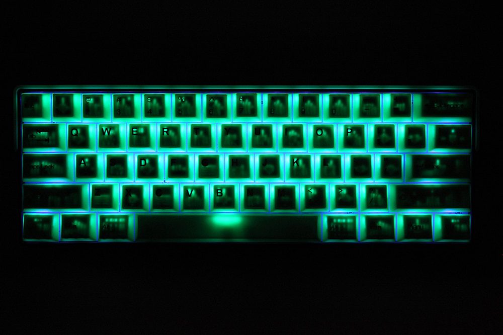 Taihao Haunted Slime Sprout ABS Doubleshot Keycap Translucent Cubic for mechanical keyboard color of Green Colorway
