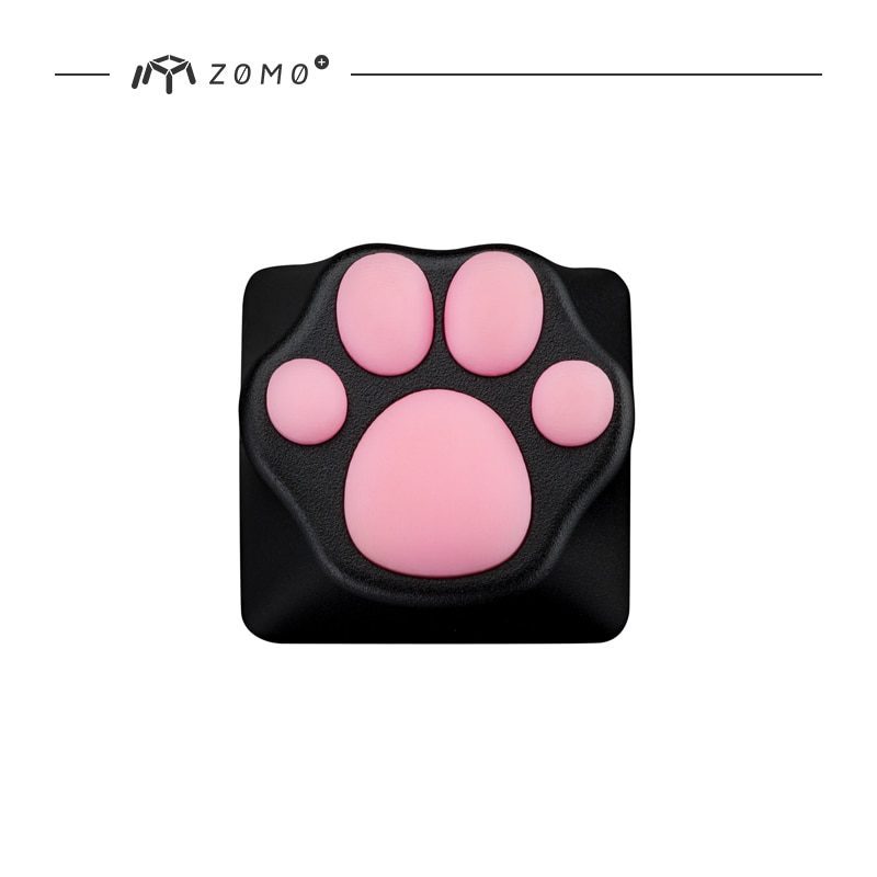 zomo Aluminum & Silicone Kitty Paw Artisan Keycap cat pad CNC anodized aluminum body Compatible with Cherry MX switches